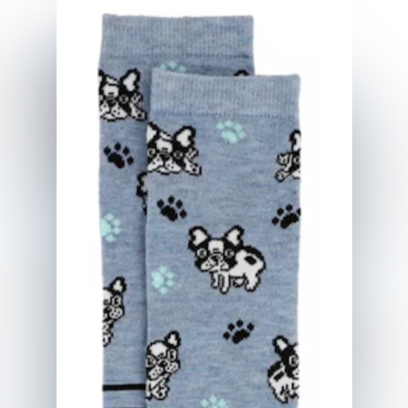 Beverly Hills Polo Club Accessories - French Bulldog Knee Socks Frenchie Novelty Socks Womens Hosiery New Graphic Sock